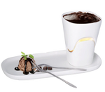 Service Fondue Chocolat Bougie avec Plateau