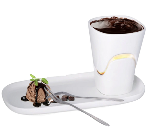 Service Fondue Chocolat Bougie avec Plateau